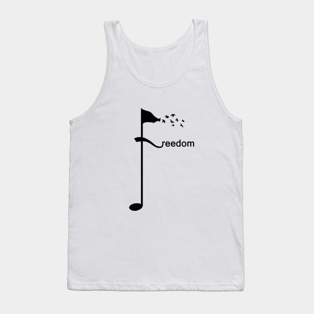 Music is freedom Tank Top by DarkoRikalo86